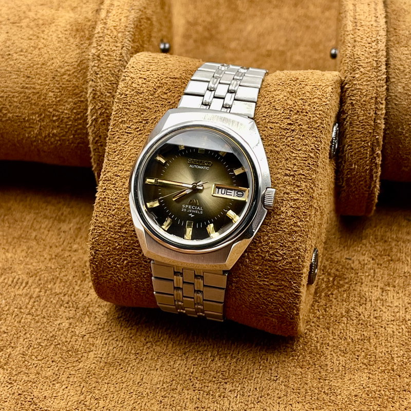 Seiko Seiko - LM Special "Gradient Golden Sunburst" ["Near-NOS"] "Serviced" 金霞 (Kin Kasumi) – Golden Haze - 5216-6020 - Men - 1974 vintage watch - image 7