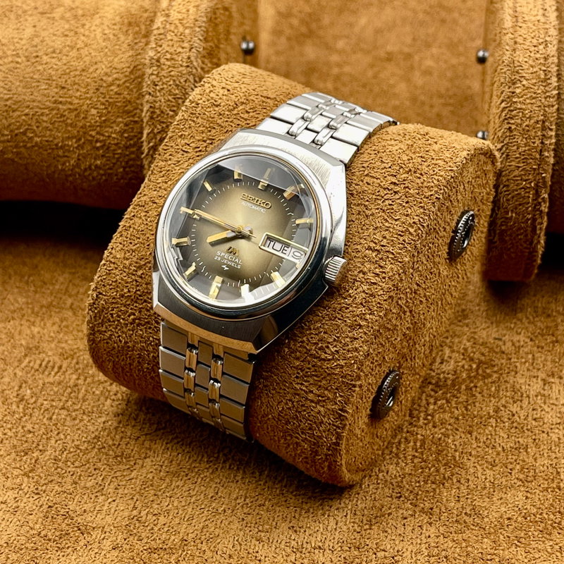 Seiko Seiko - LM Special "Gradient Golden Sunburst" ["Near-NOS"] "Serviced" 金霞 (Kin Kasumi) – Golden Haze - 5216-6020 - Men - 1974 vintage watch - image 8