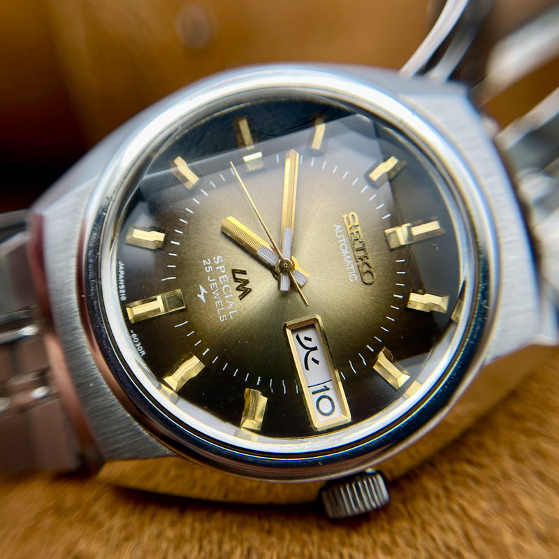 Seiko Seiko - LM Special "Gradient Golden Sunburst" ["Near-NOS"] "Serviced" 金霞 (Kin Kasumi) – Golden Haze - 5216-6020 - Men - 1974 vintage watch - image 23