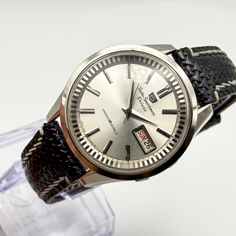 Seiko Seiko - Sportsmatic Deluxe [Near-Mint] 静輪 (Seirin) – Silent Circle - No reserve price - 7619-7060 - Men - 1965 vintage watch - image 9
