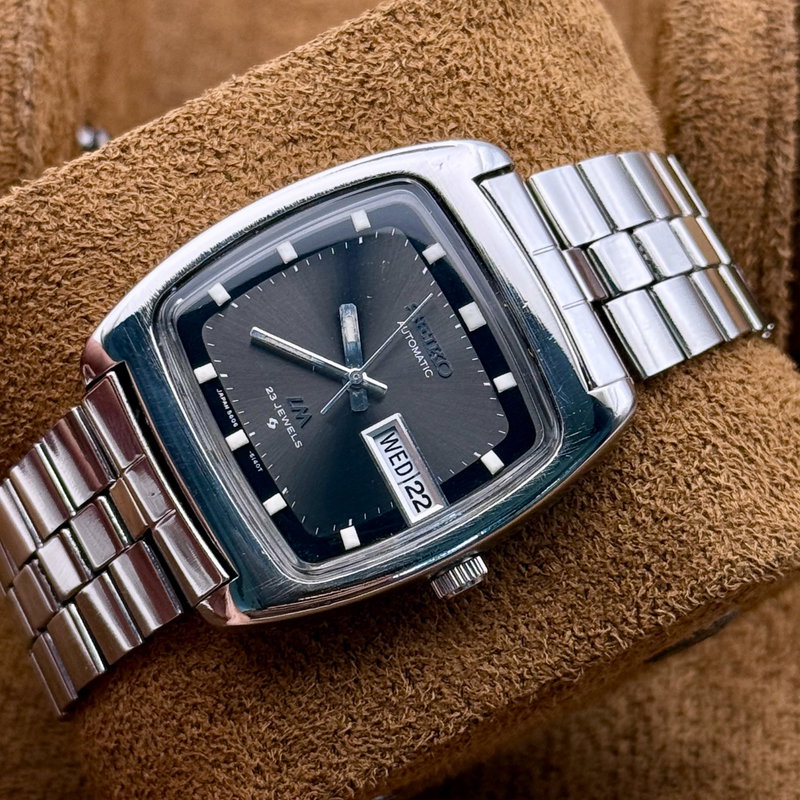 Seiko Seiko - Seiko LM "Noir Graphite" - No Reserve Price - 5606-5040 - Men - 1971 vintage watch - image 5