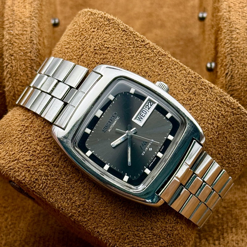 Seiko Seiko - Seiko LM "Noir Graphite" - No Reserve Price - 5606-5040 - Men - 1971 vintage watch - image 6