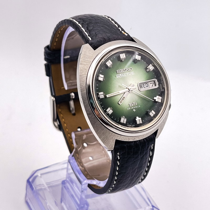 Seiko Seiko - 5 Actus "Gradient Green Sunburst" - No Reserve Price - 6106-7600 - Men - 1973 vintage watch - image 3