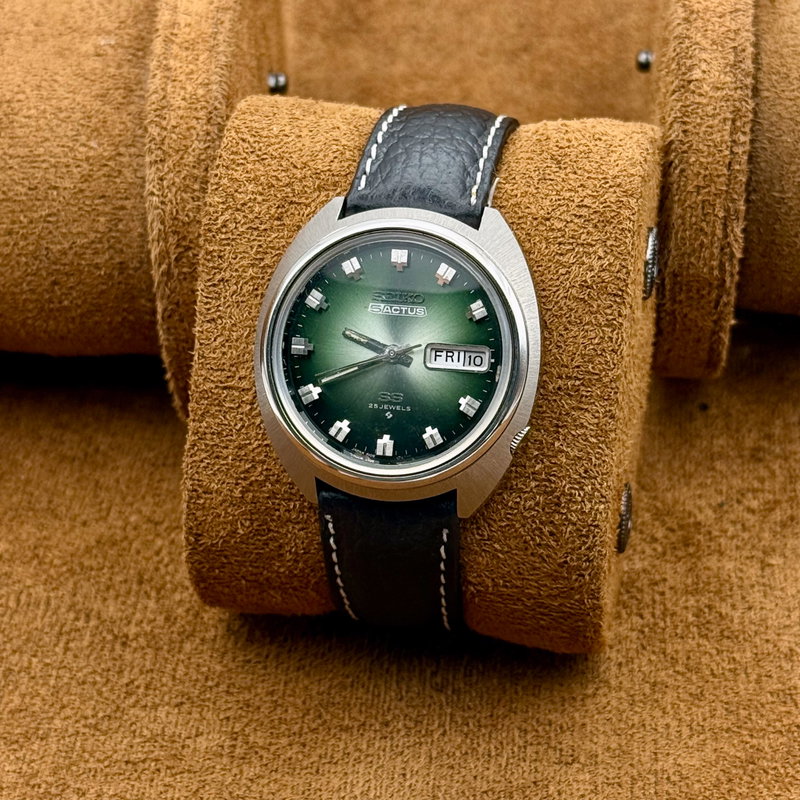 Seiko Seiko - 5 Actus "Gradient Green Sunburst" - No Reserve Price - 6106-7600 - Men - 1973 vintage watch - image 8