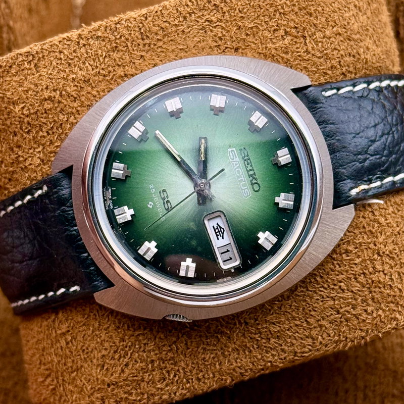 Seiko Seiko - 5 Actus "Gradient Green Sunburst" - No Reserve Price - 6106-7600 - Men - 1973 vintage watch - image 15