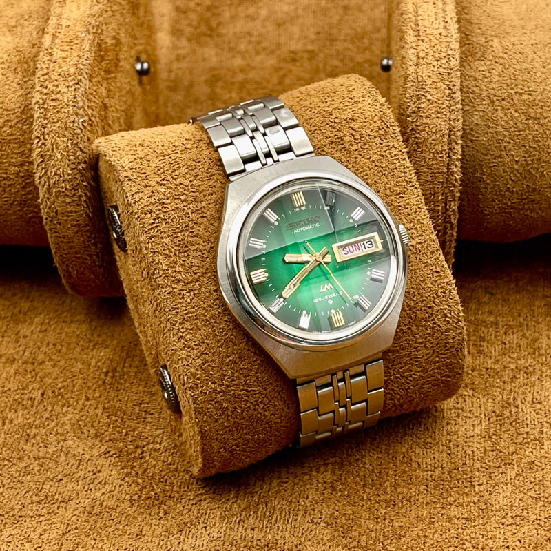 Seiko Seiko - LM "Gradient Emerald Sunburst" - No Reserve Price - 5606-8060 - Men - 1974 vintage watch - image 5
