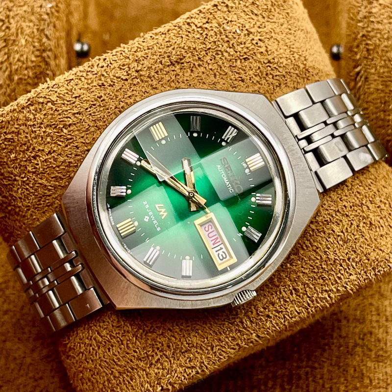 Seiko Seiko - LM "Gradient Emerald Sunburst" - No Reserve Price - 5606-8060 - Men - 1974 vintage watch - image 7