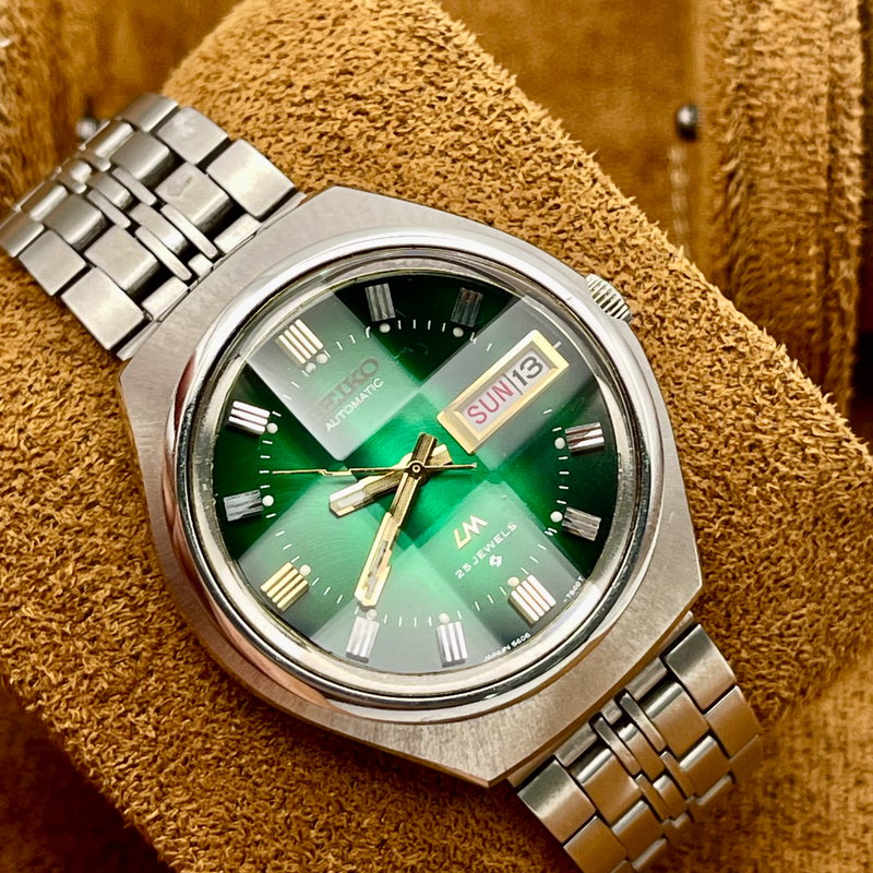 Seiko Seiko - LM "Gradient Emerald Sunburst" - No Reserve Price - 5606-8060 - Men - 1974 vintage watch - image 9