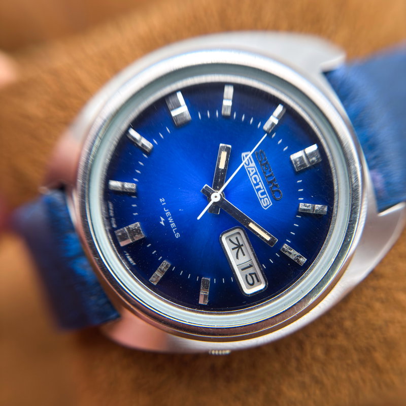 Seiko Seiko - Actus "Vivid Blue Sunburst" 風幻 (Fūgen) – Wind Phantom - No Reserve Price - 7019-7350 - Men - 1974 vintage watch - image 8