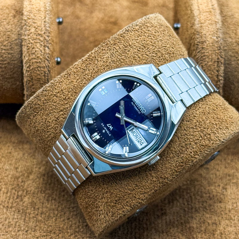 Seiko Seiko - LM "Deep Blue Sunburst" [Near-Mint]  光焦 – Kōshō – Focused Light - No reserve price - 5606-8130 - Men - 1975 vintage watch - image 15