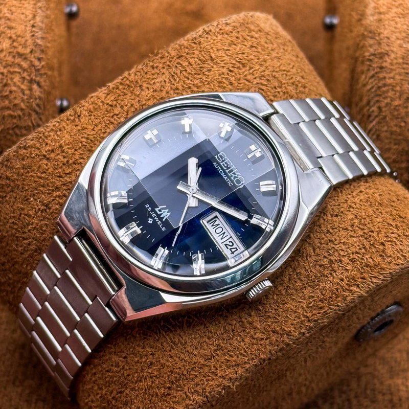 Seiko Seiko - LM "Deep Blue Sunburst" [Near-Mint]  光焦 – Kōshō – Focused Light - No reserve price - 5606-8130 - Men - 1975 vintage watch - image 16