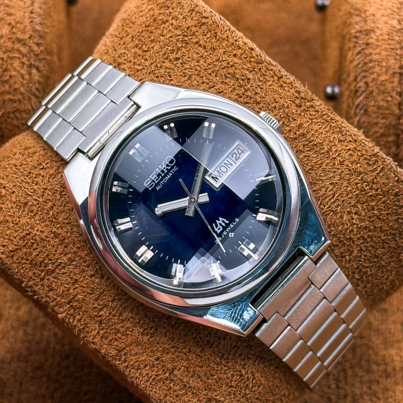 Seiko Seiko - LM "Deep Blue Sunburst" [Near-Mint]  光焦 – Kōshō – Focused Light - No reserve price - 5606-8130 - Men - 1975 vintage watch - image 18