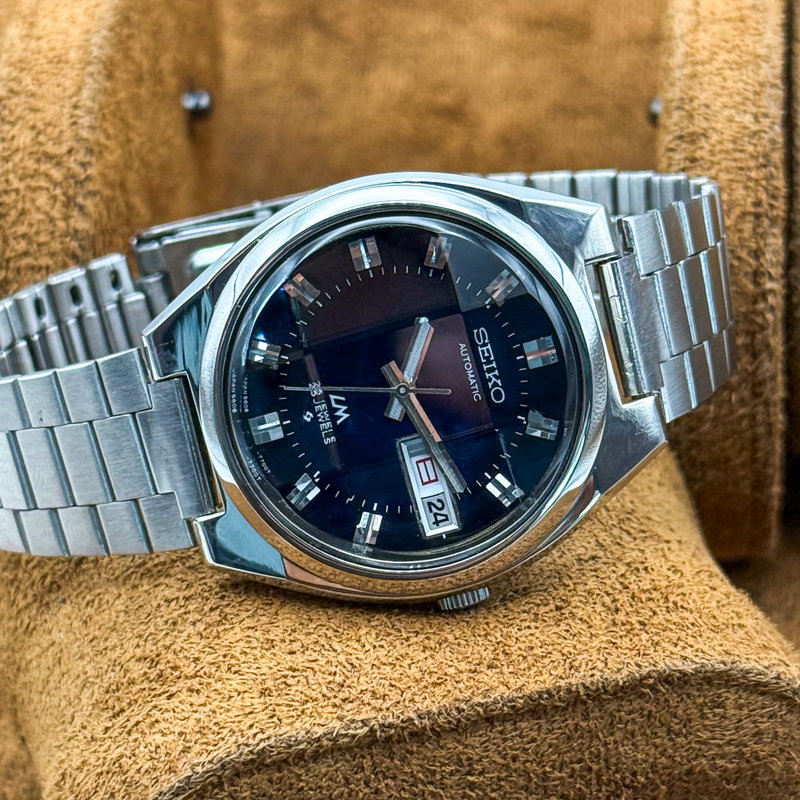 Seiko Seiko - LM "Deep Blue Sunburst" [Near-Mint]  光焦 – Kōshō – Focused Light - No reserve price - 5606-8130 - Men - 1975 vintage watch - image 24