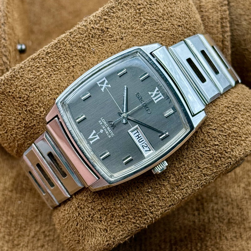Seiko Seiko - Lord Matic [Serviced] 月輪 (Gachirin) – Lunar Ring - No Reserve Price - 5606-5000 - Men - 1970 vintage watch - image 8