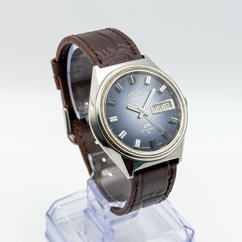 Seiko Seiko - Lord Matic "Sunburst Blue" 余光 (Yokō) – Lingering Light - No reserve price - 5606-7260 - Men - 1972 vintage watch - image 4