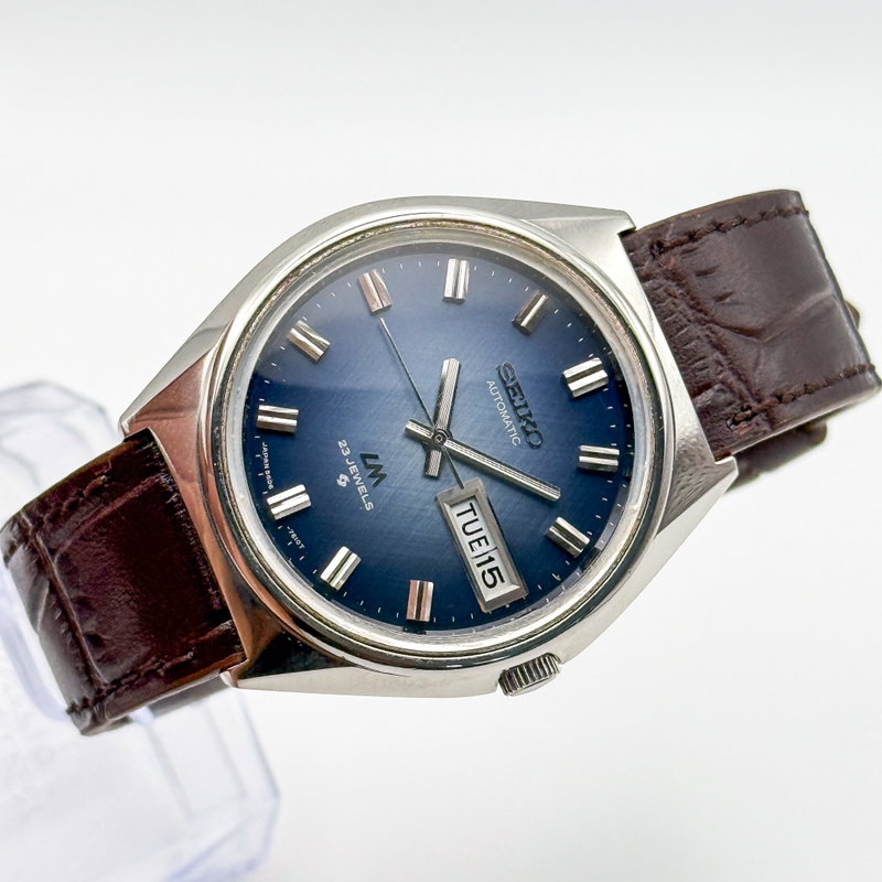 Seiko Seiko - Lord Matic "Sunburst Blue" 余光 (Yokō) – Lingering Light - No reserve price - 5606-7260 - Men - 1972 vintage watch - image 8