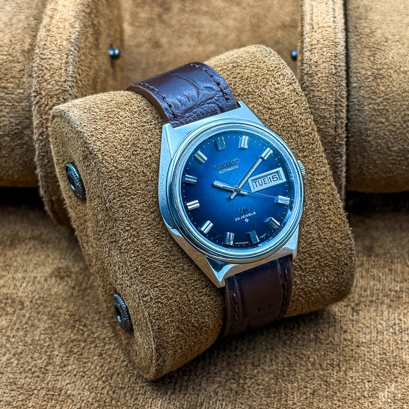 Seiko Seiko - Lord Matic "Sunburst Blue" 余光 (Yokō) – Lingering Light - No reserve price - 5606-7260 - Men - 1972 vintage watch - image 11