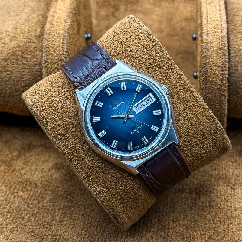 Seiko Seiko - Lord Matic "Sunburst Blue" 余光 (Yokō) – Lingering Light - No reserve price - 5606-7260 - Men - 1972 vintage watch - image 12