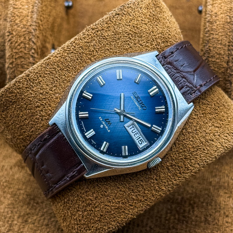 Seiko Seiko - Lord Matic "Sunburst Blue" 余光 (Yokō) – Lingering Light - No reserve price - 5606-7260 - Men - 1972 vintage watch - image 13