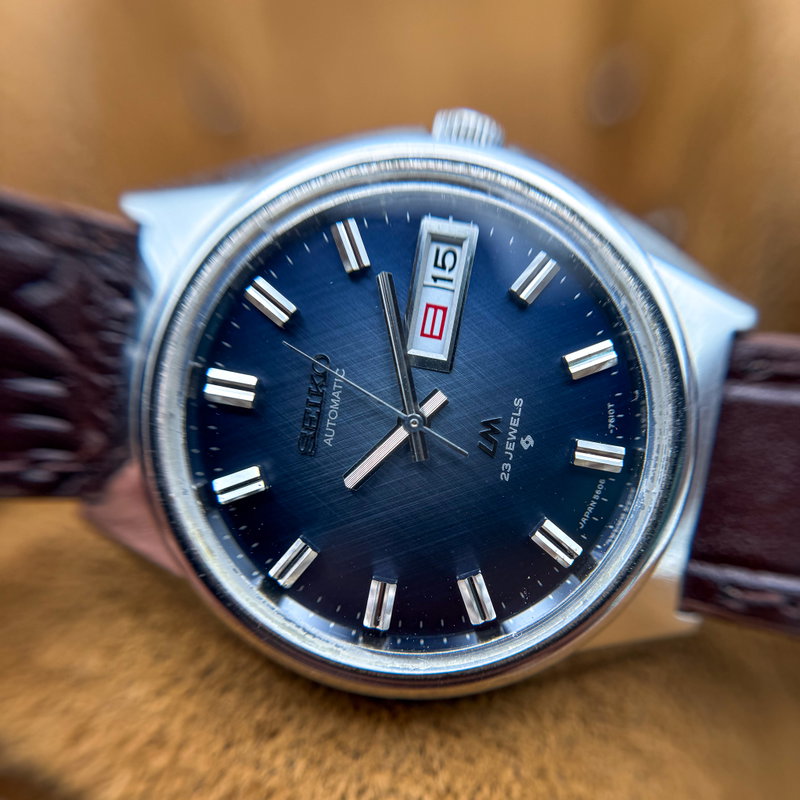 Seiko Seiko - Lord Matic "Sunburst Blue" 余光 (Yokō) – Lingering Light - No reserve price - 5606-7260 - Men - 1972 vintage watch - image 18