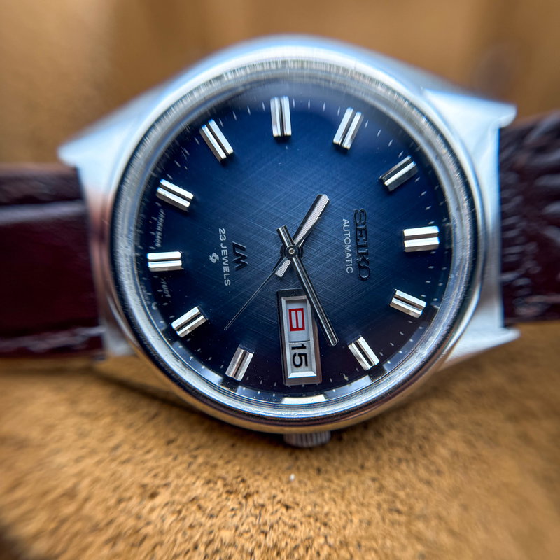 Seiko Seiko - Lord Matic "Sunburst Blue" 余光 (Yokō) – Lingering Light - No reserve price - 5606-7260 - Men - 1972 vintage watch - image 19