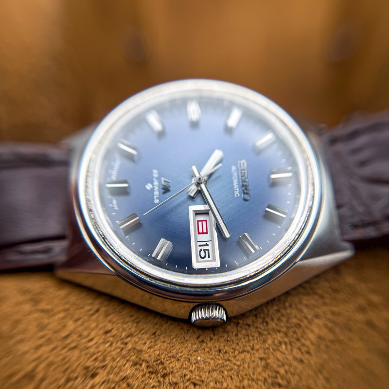 Seiko Seiko - Lord Matic "Sunburst Blue" 余光 (Yokō) – Lingering Light - No reserve price - 5606-7260 - Men - 1972 vintage watch - image 20