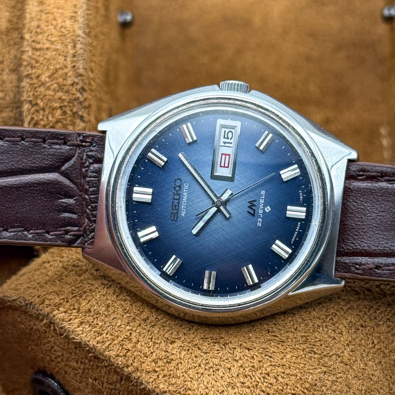 Seiko Seiko - Lord Matic "Sunburst Blue" 余光 (Yokō) – Lingering Light - No reserve price - 5606-7260 - Men - 1972 vintage watch - image 26