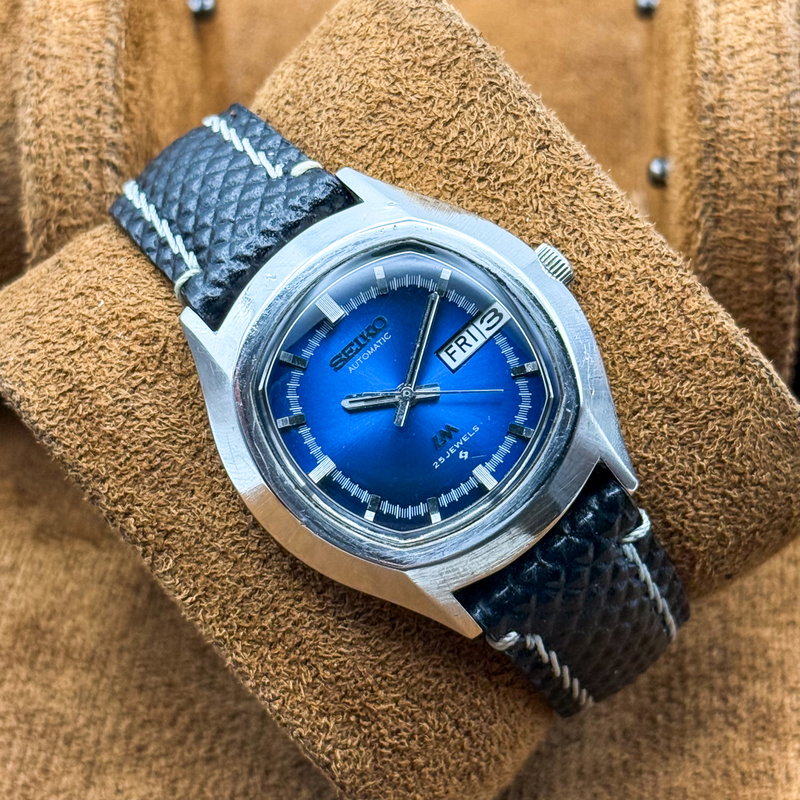 Seiko Seiko - LM "Deep Blue Sunburst" 青嵐 (Ao Arashi) – Blue Storm - No reserve price - 5606-5140 - Men - 1973 vintage watch - image 12