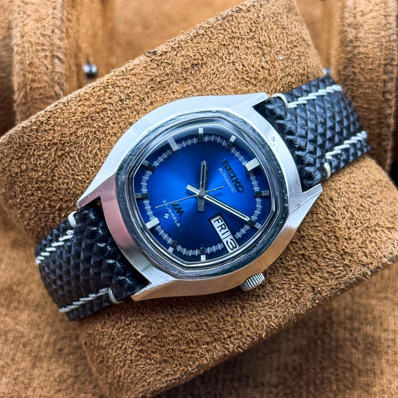 Seiko Seiko - LM "Deep Blue Sunburst" 青嵐 (Ao Arashi) – Blue Storm - No reserve price - 5606-5140 - Men - 1973 vintage watch - image 14