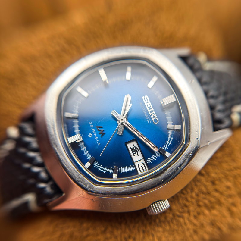 Seiko Seiko - LM "Deep Blue Sunburst" 青嵐 (Ao Arashi) – Blue Storm - No reserve price - 5606-5140 - Men - 1973 vintage watch - image 16