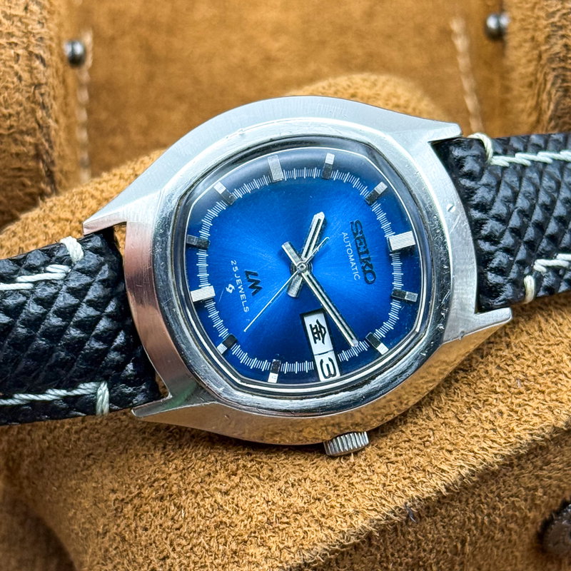 Seiko Seiko - LM "Deep Blue Sunburst" 青嵐 (Ao Arashi) – Blue Storm - No reserve price - 5606-5140 - Men - 1973 vintage watch - image 19