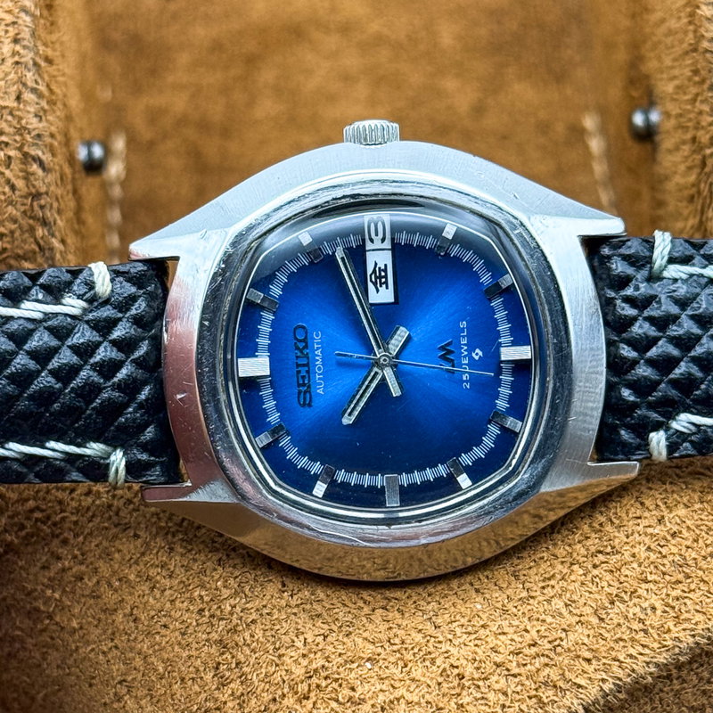 Seiko Seiko - LM "Deep Blue Sunburst" 青嵐 (Ao Arashi) – Blue Storm - No reserve price - 5606-5140 - Men - 1973 vintage watch - image 20