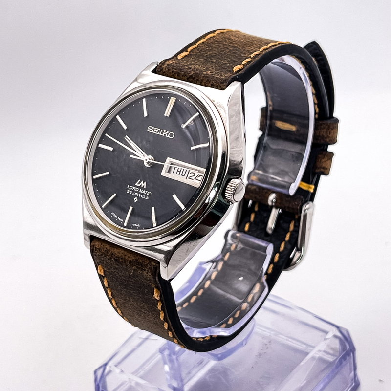 Seiko Seiko - Lord Matic 黒月 (Kokuzuki) – Black Moon - Ingen mindstepris - 5606-7140 - Men - 1978 vintage watch - image 2
