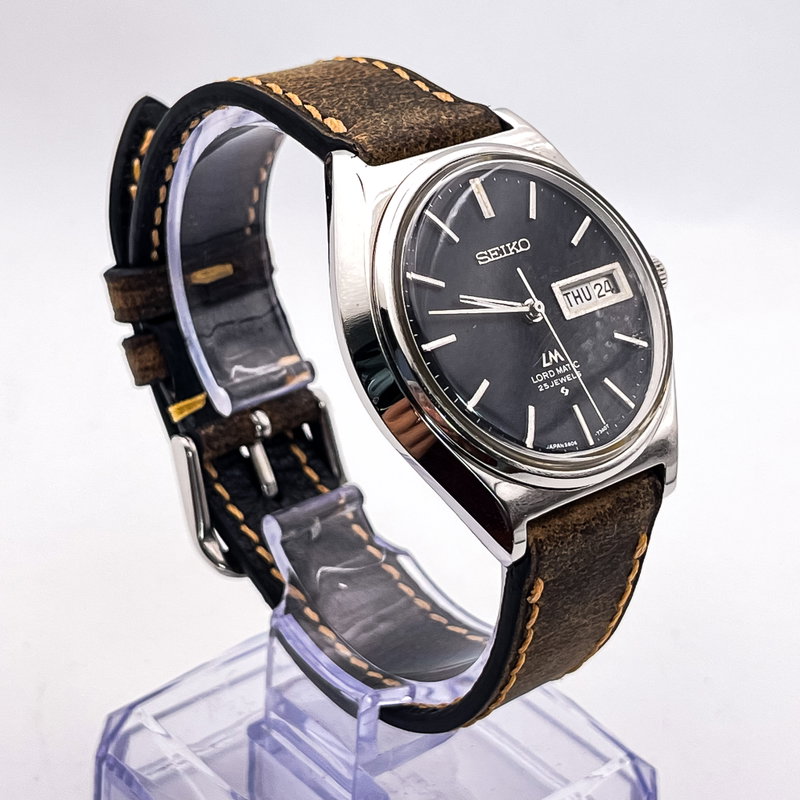 Seiko Seiko - Lord Matic 黒月 (Kokuzuki) – Black Moon - Ingen mindstepris - 5606-7140 - Men - 1978 vintage watch - image 4