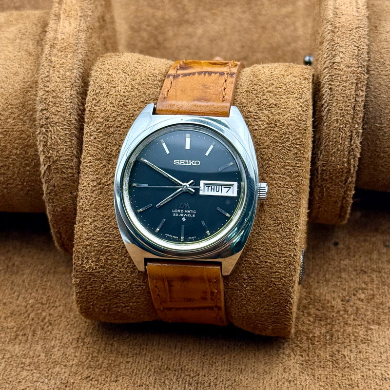 Seiko Seiko - Lord Matic 黒月 (Kokuzuki) – Black Moon - Ingen mindstepris - 5606-7140 - Men - 1978 vintage watch - image 7