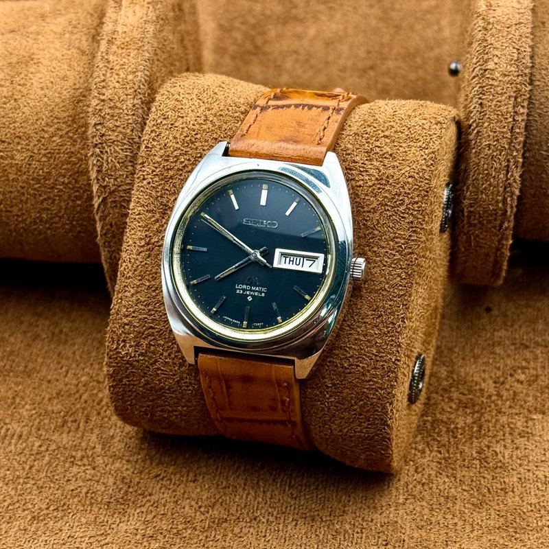 Seiko Seiko - Lord Matic 黒月 (Kokuzuki) – Black Moon - Ingen mindstepris - 5606-7140 - Men - 1978 vintage watch - image 8