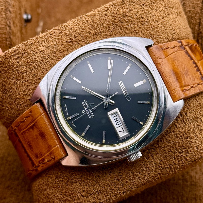 Seiko Seiko - Lord Matic 黒月 (Kokuzuki) – Black Moon - Ingen mindstepris - 5606-7140 - Men - 1978 vintage watch - image 12