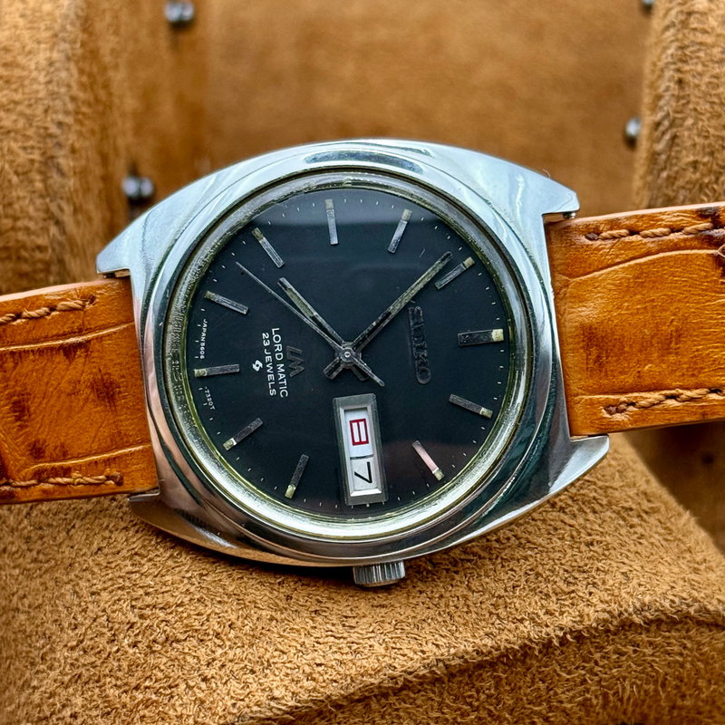 Seiko Seiko - Lord Matic 黒月 (Kokuzuki) – Black Moon - Ingen mindstepris - 5606-7140 - Men - 1978 vintage watch - image 13