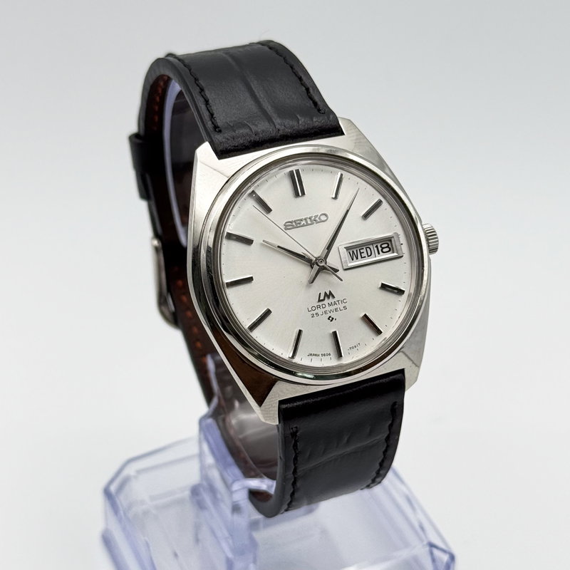 Seiko Seiko - Lord Matic [Near-Mint] 白幻 (Hakugen) – White Illusion - No Reserve Price - 5606-7000 - Men - 1970 vintage watch - image 3
