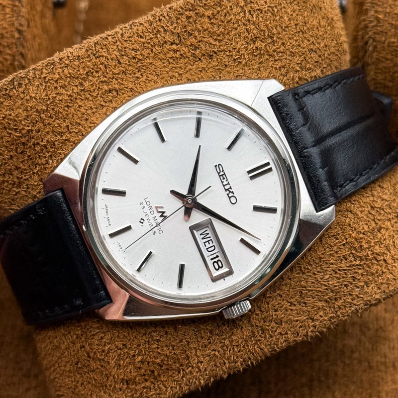 Seiko Seiko - Lord Matic [Near-Mint] 白幻 (Hakugen) – White Illusion - No Reserve Price - 5606-7000 - Men - 1970 vintage watch - image 11