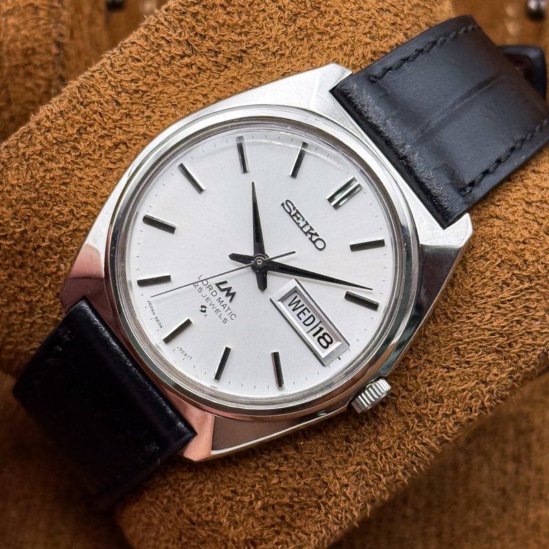 Seiko Seiko - Lord Matic [Near-Mint] 白幻 (Hakugen) – White Illusion - No Reserve Price - 5606-7000 - Men - 1970 vintage watch - image 12