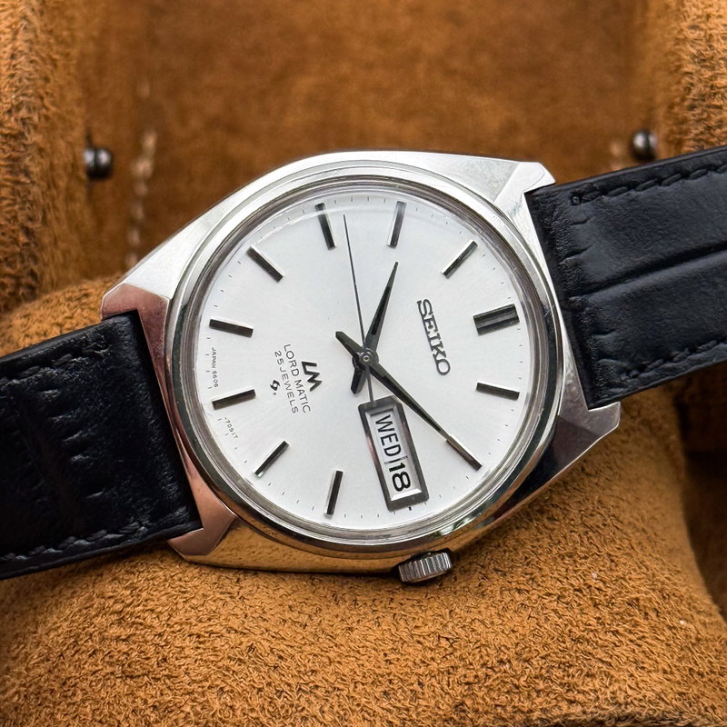 Seiko Seiko - Lord Matic [Near-Mint] 白幻 (Hakugen) – White Illusion - No Reserve Price - 5606-7000 - Men - 1970 vintage watch - image 15