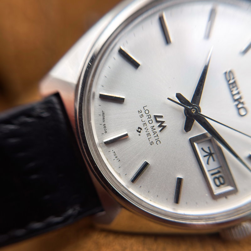 Seiko Seiko - Lord Matic [Near-Mint] 白幻 (Hakugen) – White Illusion - No Reserve Price - 5606-7000 - Men - 1970 vintage watch - image 17