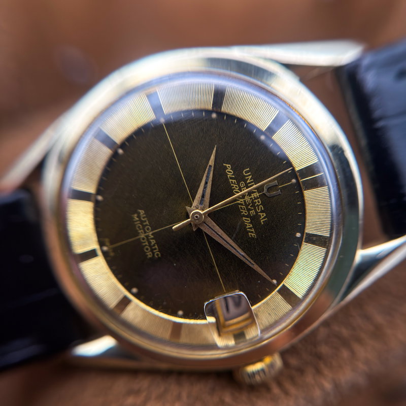 Universal Genève Universal Genève - Polerouter Date 'Tropical Dial' - 204605-3 - Hombre - 1965 vintage watch - image 15
