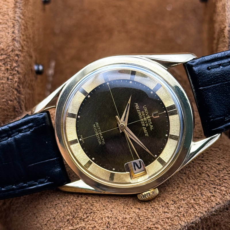 Universal Genève Universal Genève - Polerouter Date 'Tropical Dial' - 204605-3 - Hombre - 1965 vintage watch - image 30