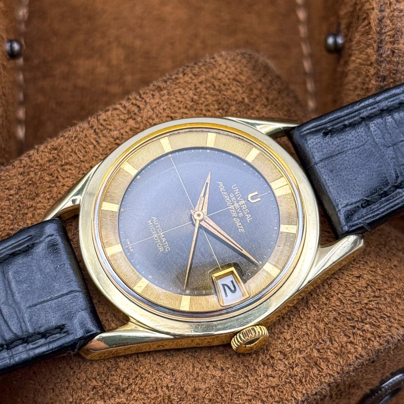 Universal Genève Universal Genève - Polerouter Date 'Tropical Dial' - 204605-3 - Hombre - 1965 vintage watch - image 31