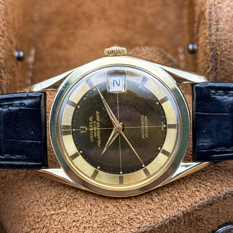 Universal Genève Universal Genève - Polerouter Date 'Tropical Dial' - 204605-3 - Hombre - 1965 vintage watch - image 32