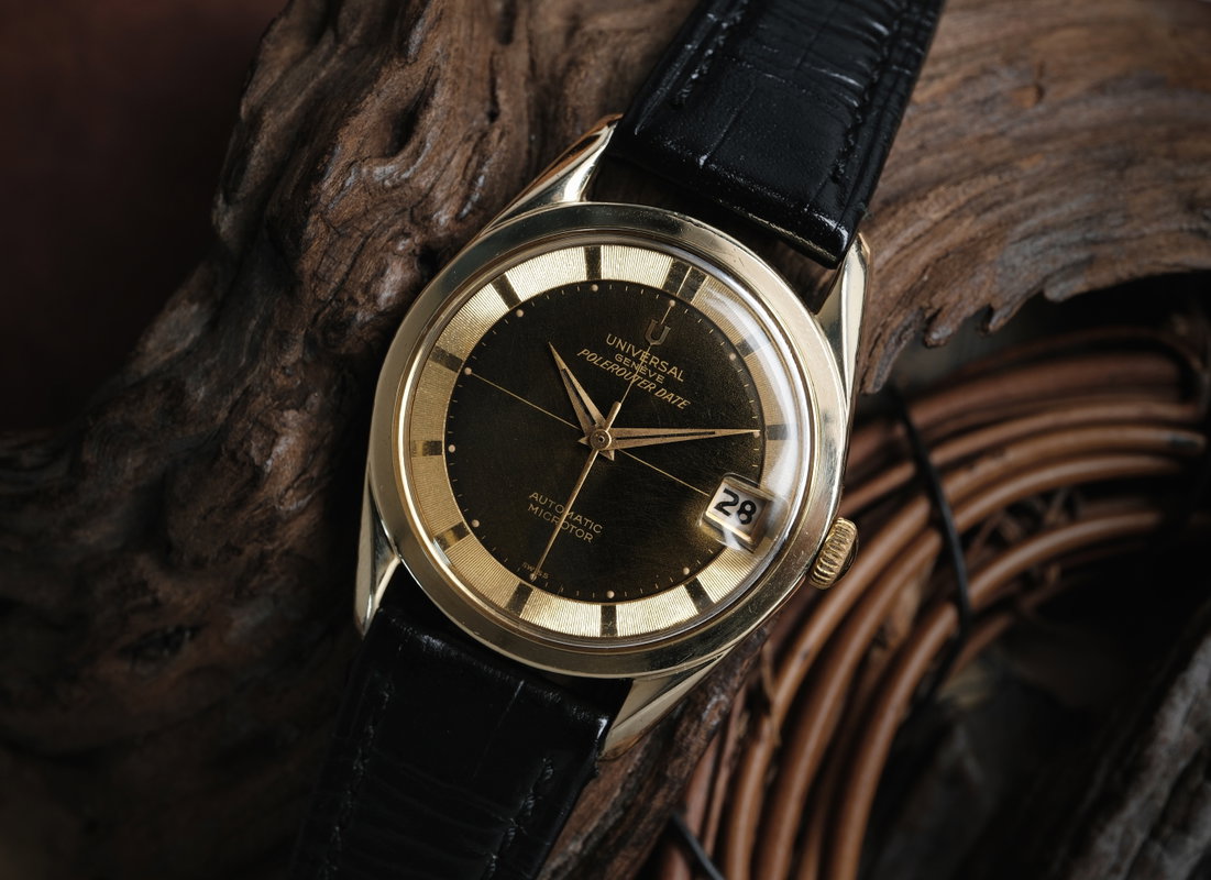 Universal Genève Universal Genève - Polerouter Date 'Tropical Dial' - 204605-3 - Hombre - 1965 vintage watch - image 1