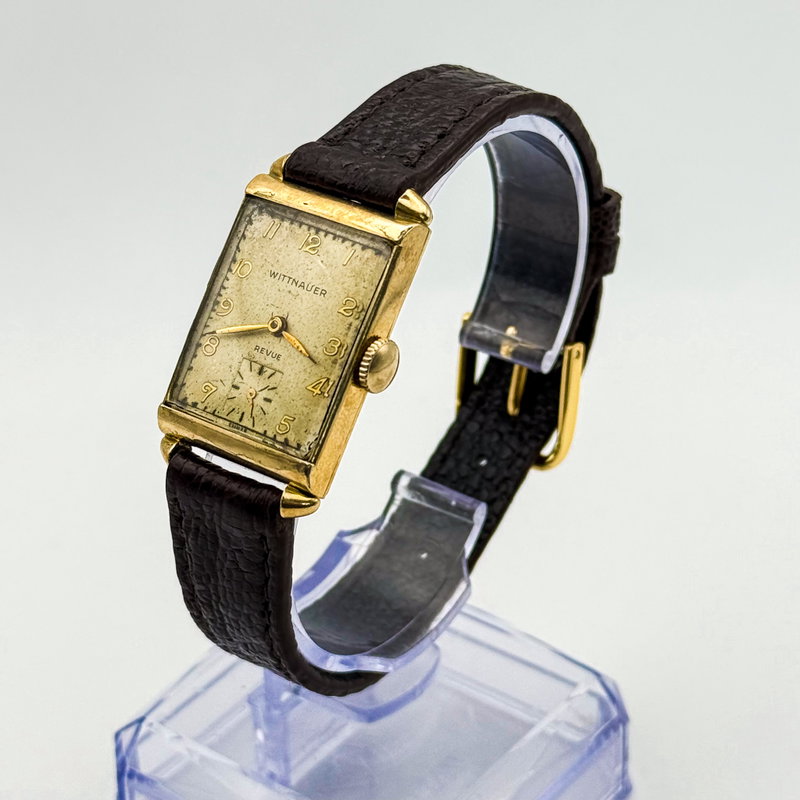 Wittnauer Wittnauer - Revue ["Art Deco"] "10K Gold Filled" [Serviced"] - No Reserve Price - 73 Revue / AXA - Men - 1900-1949  vintage watch - image 1
