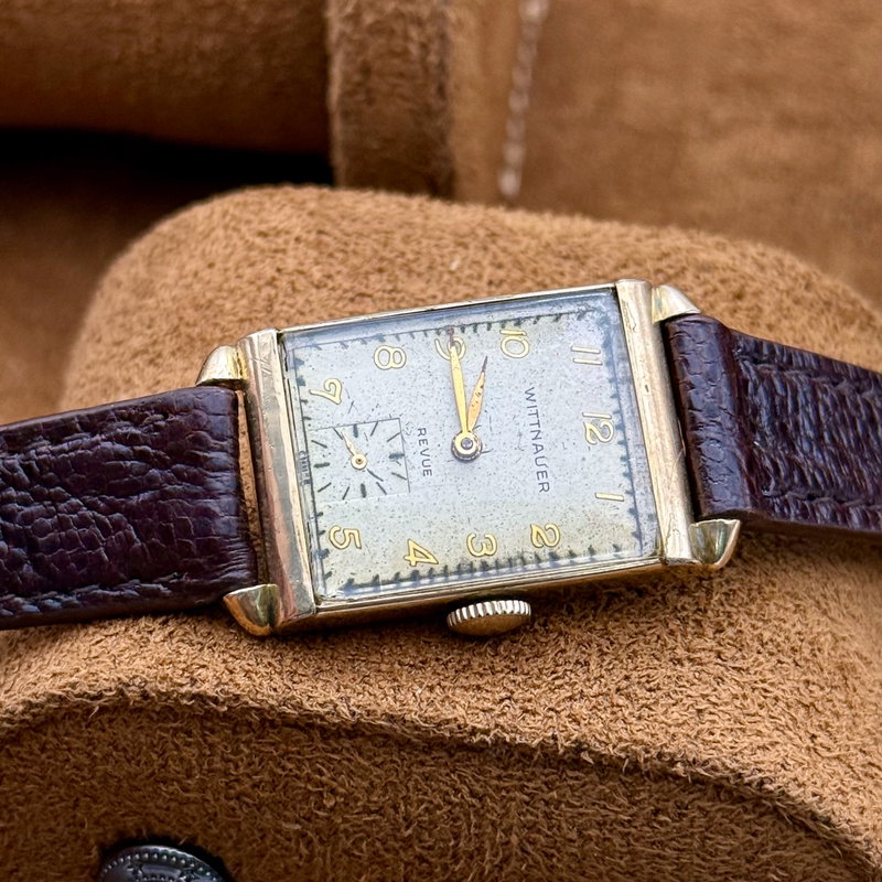 Wittnauer Wittnauer - Revue ["Art Deco"] "10K Gold Filled" [Serviced"] - No Reserve Price - 73 Revue / AXA - Men - 1900-1949  vintage watch - image 19